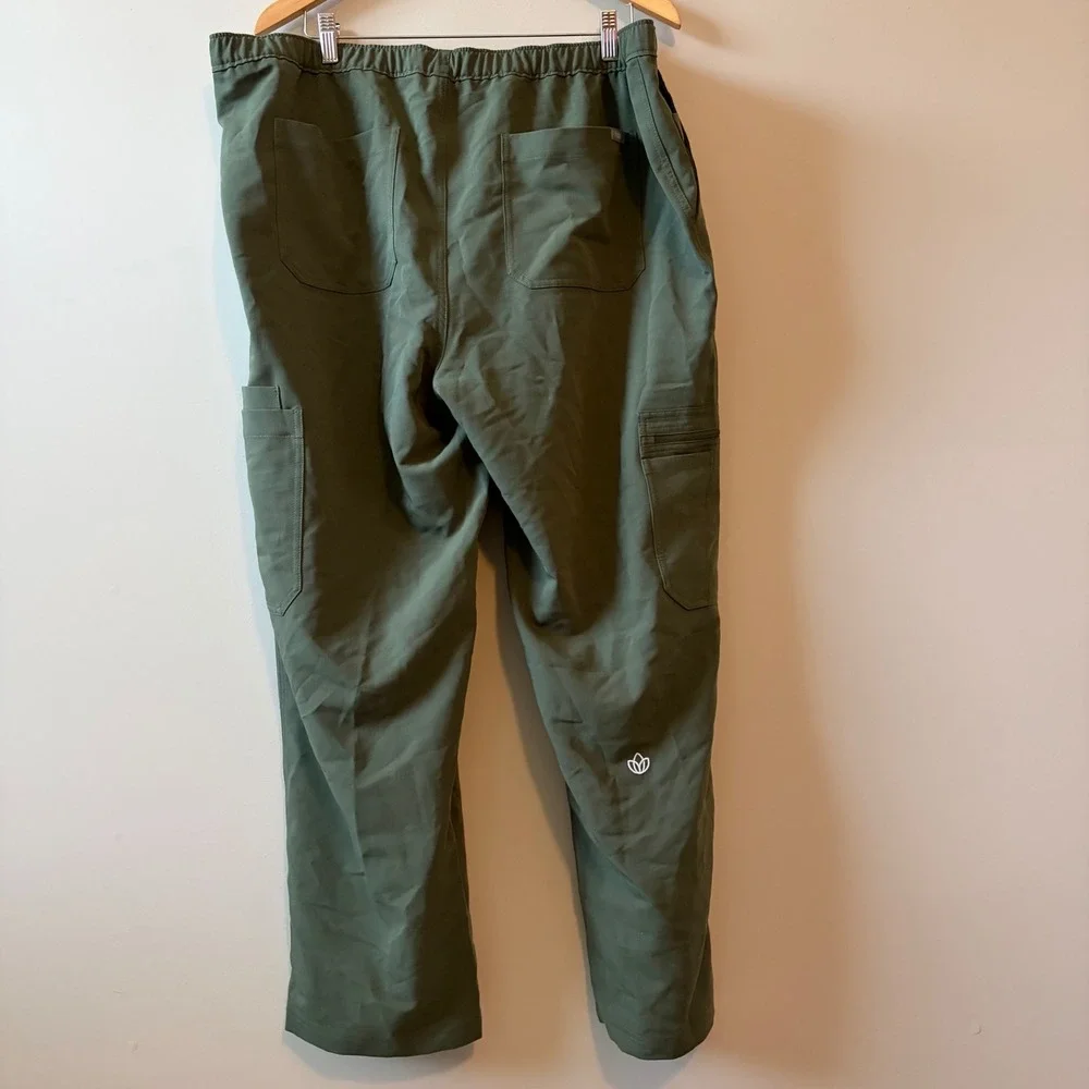 FIGS Cairo Cargo Scrub Pants Olive Green 3XL Technical Collection 2SW20002 Mens